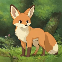 fennec fox, by studio ghibli
