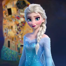 elsa from frozen, hyper detailed, digital art, trending in artstation, cinematic lighting, studio quality, smooth render, unreal engine 5 rendered, octane rendered, art style by klimt and nixeu and ian sprigger and wlop and krenz cushart