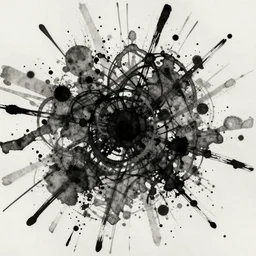 black splash, jackson pollock, greg rutkowski, trending on artstation, watercolor painting, intricate