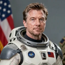 a highly detailed photograph of jeff bezos as master chief, photorealistic, 4 k, wallpaper, lifelike, highly detailed, movie scene, recruitment poster for the us military