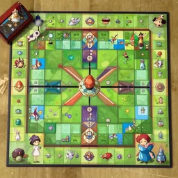 a board game, trending on artstation, fantasy, symmetry, top view, by studio ghibli