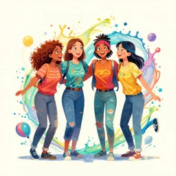 splashart of friendship and togetherness