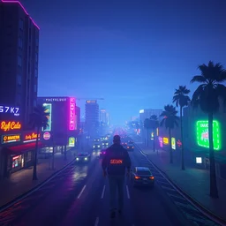 gta v with realistic graphics, los angeles neon colors, game graphics of future, graphic modes gta v, ray tracing, path tracing, 8 k, detailed, digital art