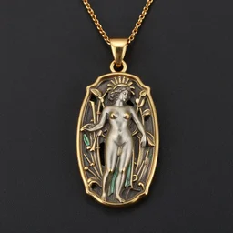 necklace pendant artnouveau