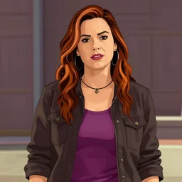 Kim Wexler from Better Call Saul as a GTA character portrait