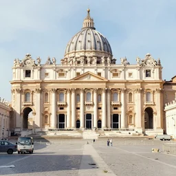watercolor painting of vatican city, dilapidated, run down, trashy ambient lighting and shadows