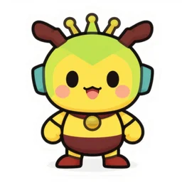 cute miss mascot trioxhydre trioxhydre hydreigon super hero sticker art, cronobreaker, beeple game icon