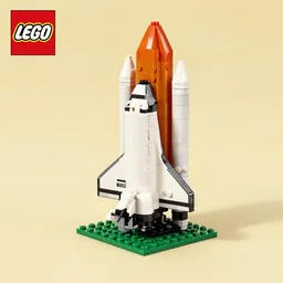 a lego house that looks like a space shuttle
