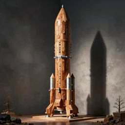 A space elevator, made of wood