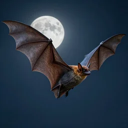 man - shaped bat with huge wings flies, moonlit night, fantasy, wide angle, 8 k, high definition, insanely detailed, intricate, elegant,, professionally retouched, soft lighting, art by artgerm and wlop