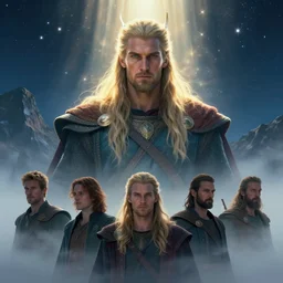 vali, beautiful male norse god of vengeance, god rays, starry night sky, mountain, fog, octane render, rossdraws, tom bagshaw, ross tran, charlie bowater, greg rutkowski, ruan jia, alphonse mucha, 1 6 k, soft lighting, character illustration, headroom, rule of thirds