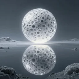 minimalistic, hyperrealistic surrealism, symmetrical landscape, award winning masterpiece with incredible details, a surreal vaporwave liminal space, highly detailed, illuminated orbs, trending on ArtStation