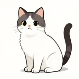 a cat in the style of morris hirshfield