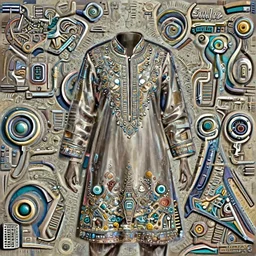 epic futuristic pakistan clothes. highly detailed, digital painting, concept art, smooth, sharp focus, illustration, art by greg rutkowski