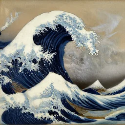 a painting of a tsunami in the style of leonardo da vinci