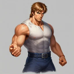 alex trebek, muscular, channeling ki, street fighter concept art sketch