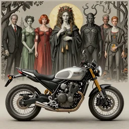 full color hd photo of a motorcycle, octane render 4 k, by hieronymus bosch, joel peter witkin, annie liebovitz. gustave dore, hr giger, zdzisław beksinski, epic, artstation, cgisociety, weta, disney