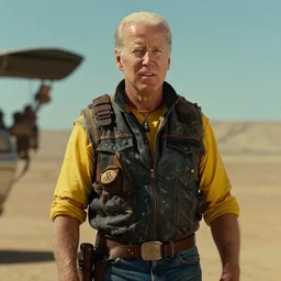 A screenshot of Joe Biden in Mad Max (1979)