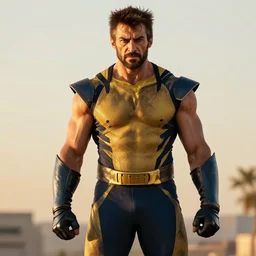the wolverine full body shot by yousuf karsh, golden hour, realistic, body shot, sharp focus, 8 k high definition, insanely detailed, intricate, elegant