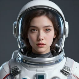 space suit girl intimate, sexy, correct face proportions, close up peter mohrbacher, featured on artstation, octane render,, 8 k