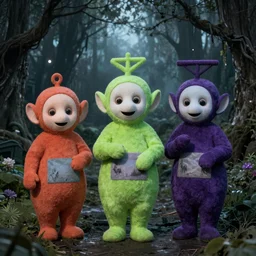 Teletubbies-vampires in a Silent Hill