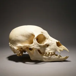 side - portrait of birdskull. clean bones, raven bones, crow bones, seagull bones, studio lighting, museum exhibit, 3 5 mm, side profile