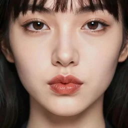 beautiful full body portrait photo in style of 1990s frontiers in retrofuturism tokyo seinen manga shri yantra fashion wachowski edition, highly detailed, focus on pursed lips, eye contact, soft lighting