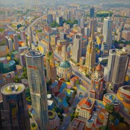 an insanely intricate detailed beautifull oil painting of a stretscape, unreal engine, octane render, redshift, 8 k resolution, colorfull, intricate reflexions, soft harmonic lighting, cinematic, subsurface scattering, anti aliashing,