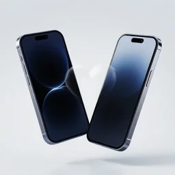 Two phones heart through the air. hi-res stock Illustrating. 2 phones