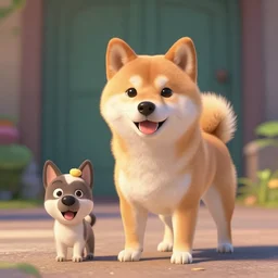 shiba inu, pixar