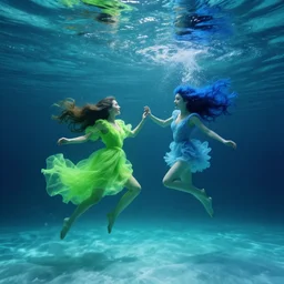 lime and limpid green, a second scene a fight between the blue you once knew floating down, the sound resounds around the icy waters underground