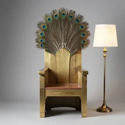 an art deco a throne of peacock feathers by tamara de lamp ima and alphonse much a