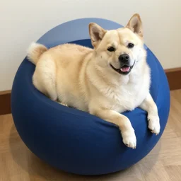 dog so fat its a ball
