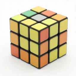 a solved rubik's cube