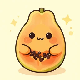 cute cartoon papaya