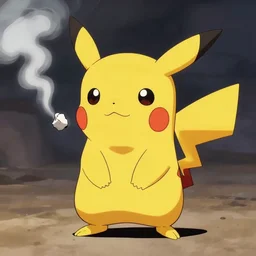 pikachu smoking crack