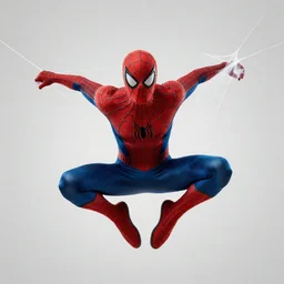 spider man with cobweb, creative photo manipulation, photoshop, digital art
