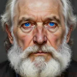 old man, vivid blue eyes, bushy white beard, digital painting, lots of details, gaze, extremely detailed, 4 k, intricate, brush strokes, mark arian, artgerm, bastien lecouffe - deharme