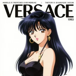 1993 Magazine Cover Anime key visual of a Versace girl; official media; typography; drawn by Hirohiko Araki; Jojo's Bizarre Adventure; Jojolion