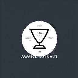a simple logo for a research lab, filter, mind, distraction, attention, tom whalen, tatsuro kiuchi, victo ngai, kilian eng, hiroshi nagai, minimalist, vector art, brandmark, [ [ award winning ] ]