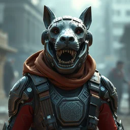 random man robotdog, pino daeni, artstation, octane render, detailed, cinematografic, unreal engine 6