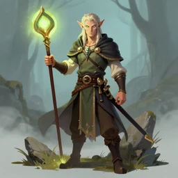 Tiefling Bard, digital art, WLOP