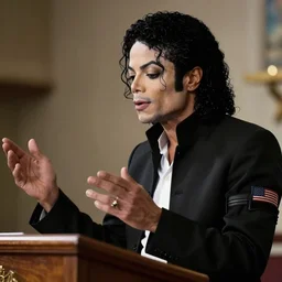 cinematic still of Michael Jackson preaching at a Baptist Church in Rural Tennessee, close up, shallow depth of field, cinematic