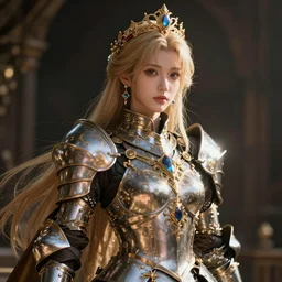 magical and mystical, illustrious makinami, imperial princess knight, octane render, rembrandt, cgsociety, artstation trending, highly detailded