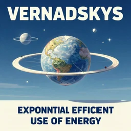 Vernadskys Noosphere and the exponential efficient use of energy, communist propaganda poster style, 8K HD