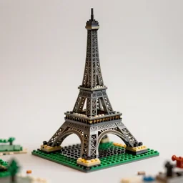 tilt shift photo still of paris made of legos, studio lighting, 8 k, 1 6 mm f 1 6