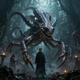 the kraken, lovecraftian, by hp lovecraft, by greg rutkowski, by francois launet, by andree wallin, by zdzislaw beksinski, thalassophobia, very detailed, octane render, cinematic lighting, volumetric lighting, 8 5 mm