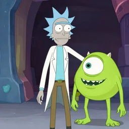 film still of rick sanchez in the new scifi movie 4 k,,,,,,,,,,,,,,,,,,,,,,,,,,,,,,,,,,,,,,,,,,,,,,,, monsters inc rick and morty