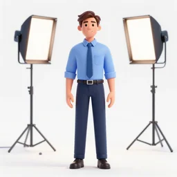 full body 3d render of The office tv series, studio lighting, white background, blender, trending on artstation, 8k, highly detailed, disney pixar 3D style