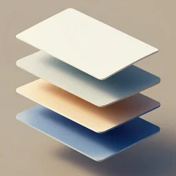 abstract geometric art, planes stacked vertically, isometric view, analogous complementary colour scheme, hyperrealism, octane render